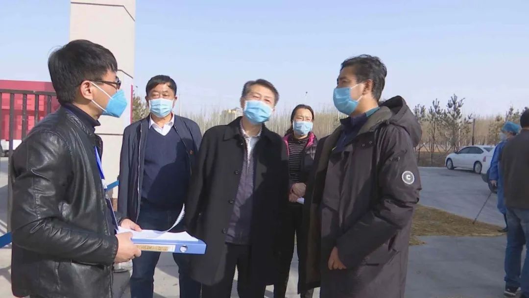 万众一心阻击疫情彭友东调研我县企业复工复产进展情况