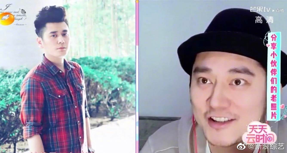 钱枫旧照曝光 身形高瘦五官帅气十分青涩