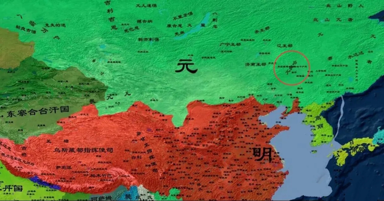 元亡,漠北蒙古族分为三部:居于西辽河,老哈河一带者,为兀良哈部;居于