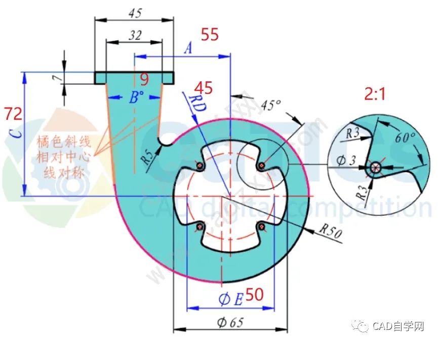 cad模型空间如何绘制放大图?