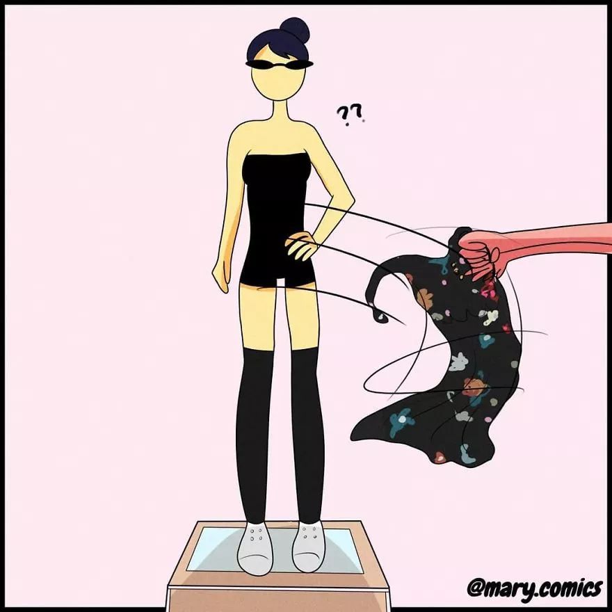 萌漫画:高个女孩的苦恼有谁懂