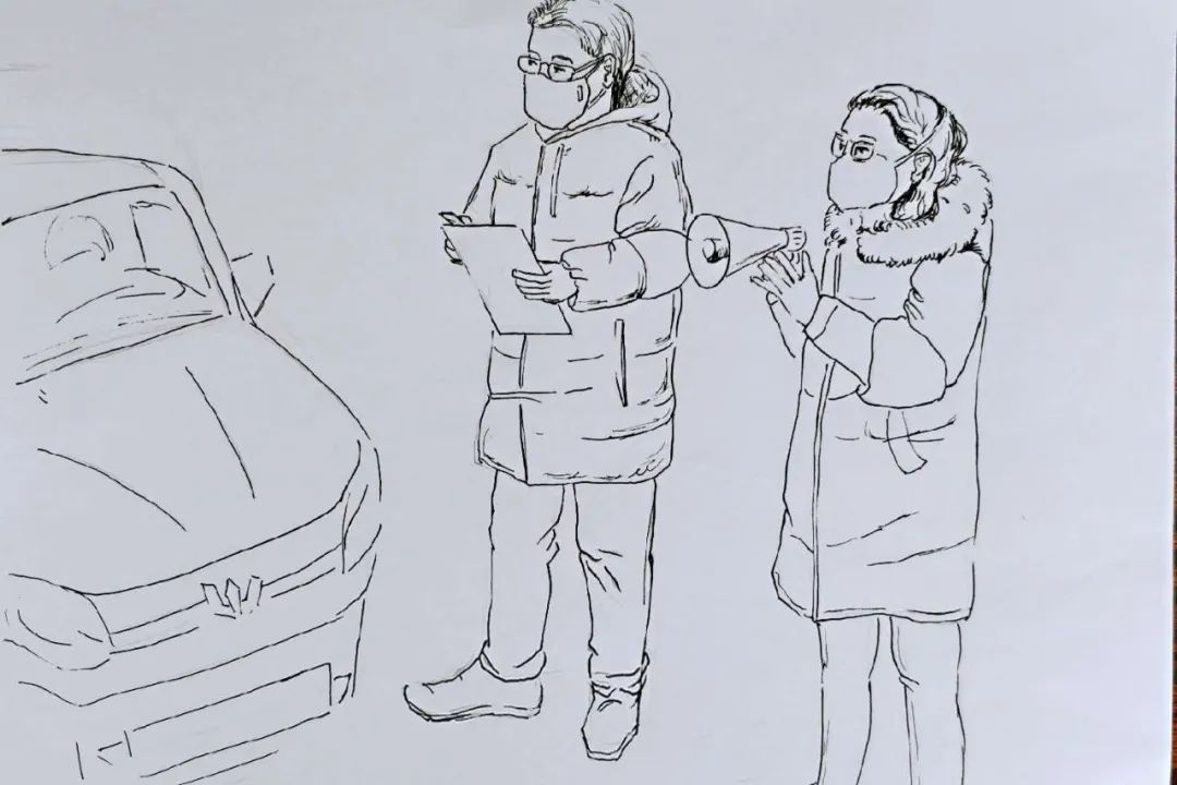 网上青少年宫61防疫展厅丨一组钢笔画记录青少年宫人的防疫日常