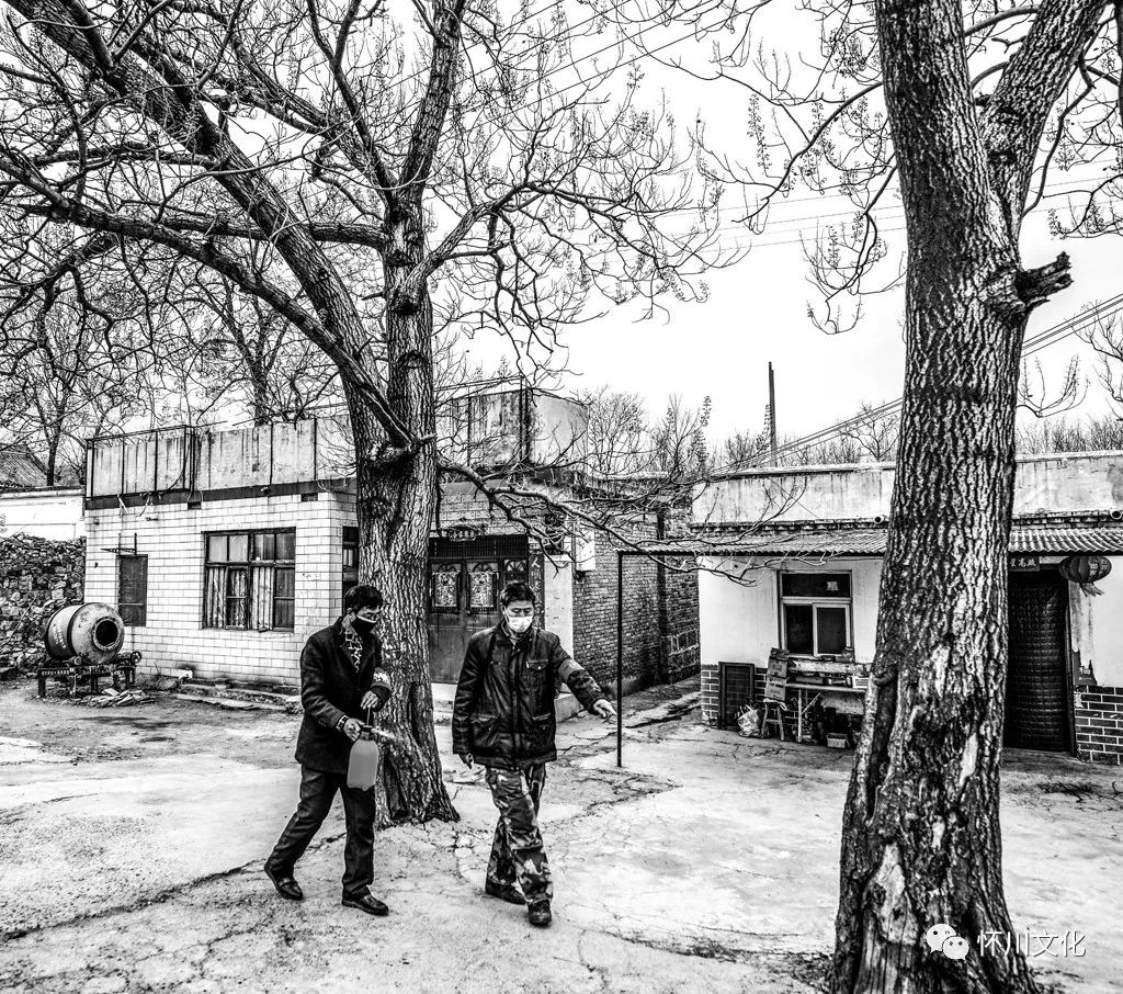 疫线黑白影像疫线守卫者博爱县掠影