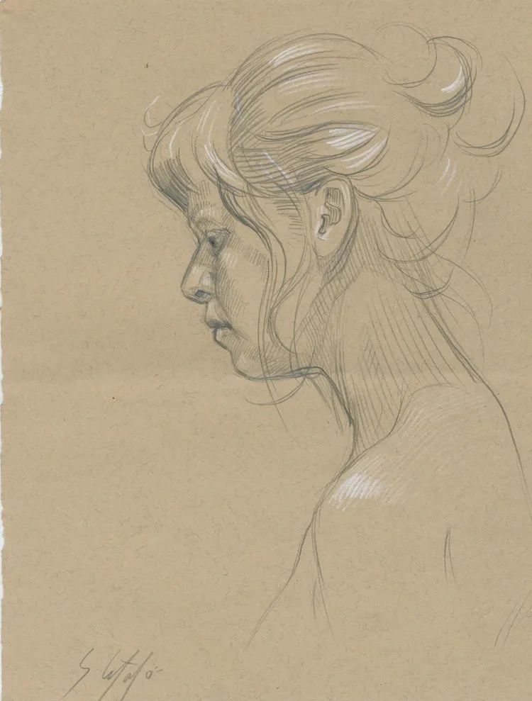 美国艺术家stephencefalo素描画欣赏