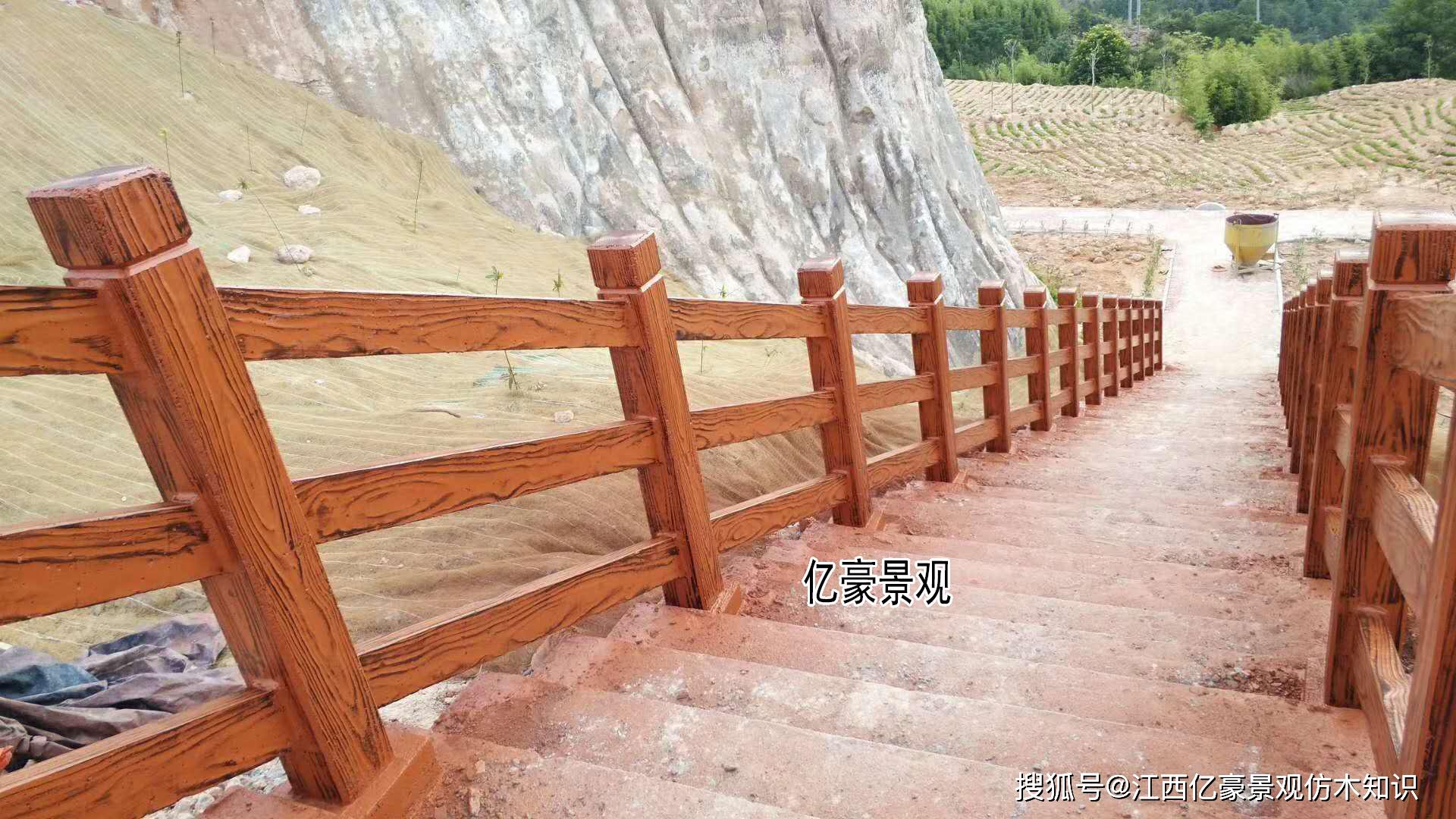 佛山仿木欄杆鄉村環境整治廣東深圳坪地河道仿木護欄水利工程