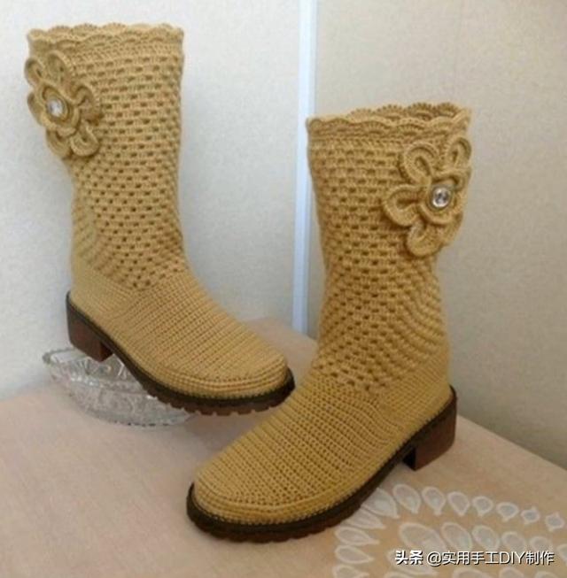 针织作品30款用线编织出来的靴子你喜欢哪一双
