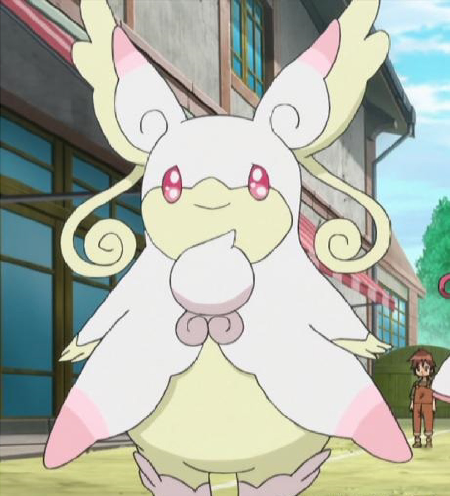 粉粉惹人爱,耳朵似听诊器,神奇宝贝护士乔伊小姐姐的得力助手之一.