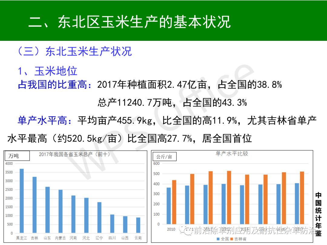 我国玉米生产与东北区育种发展方向