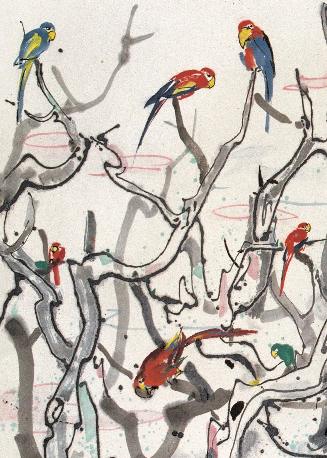 保利十五周年首拍鹦鹉天堂开启吴冠中作品一路高歌