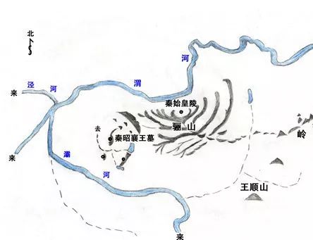 秦始皇陵护着中国龙脉图片
