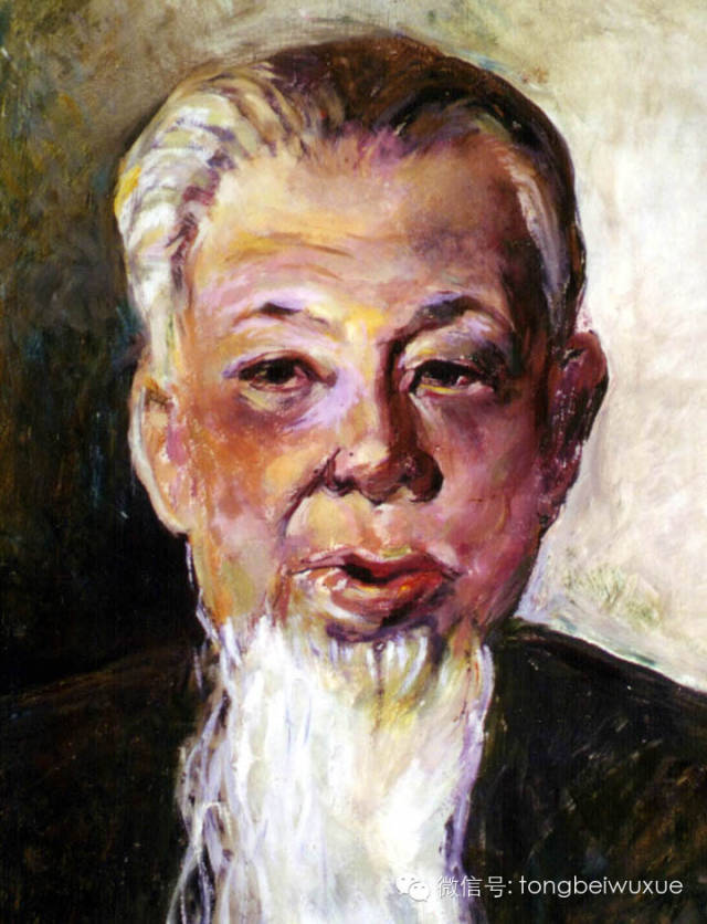 常书鸿先生绘马凤图先生肖像1967年初,饱受折磨的常书鸿先生因腰部