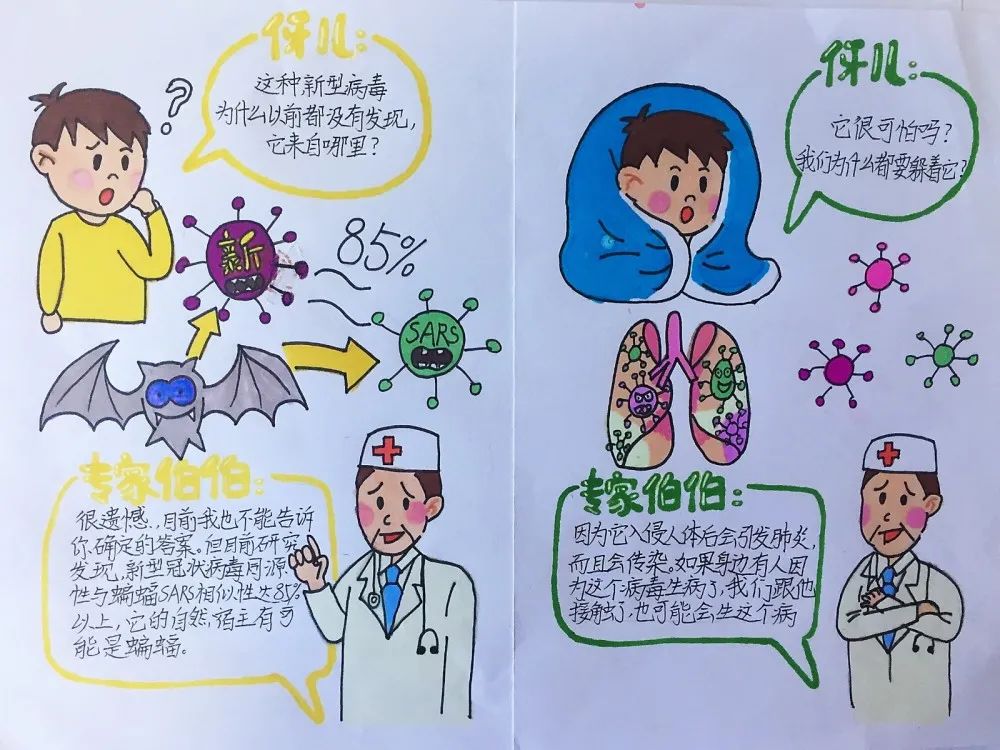 童心抗疫防疫steam展手艺天台小学少先队员在行动