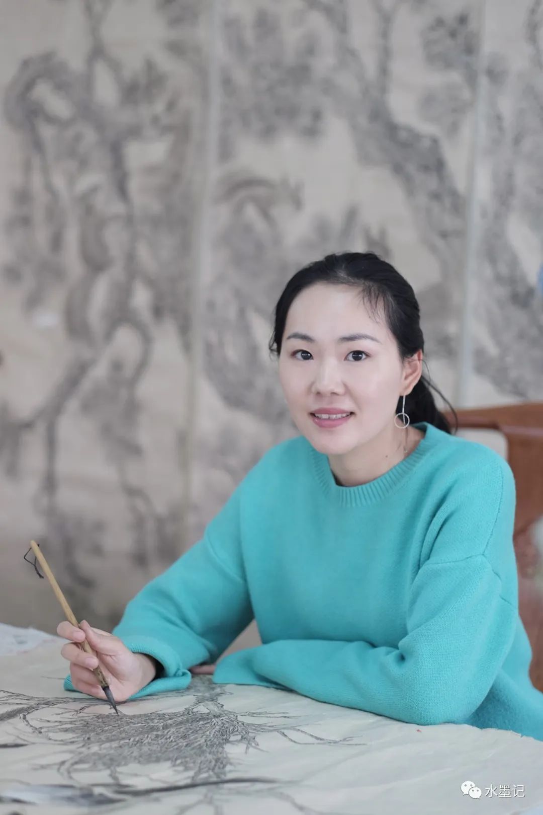 现场谭斐丁鼎双人展