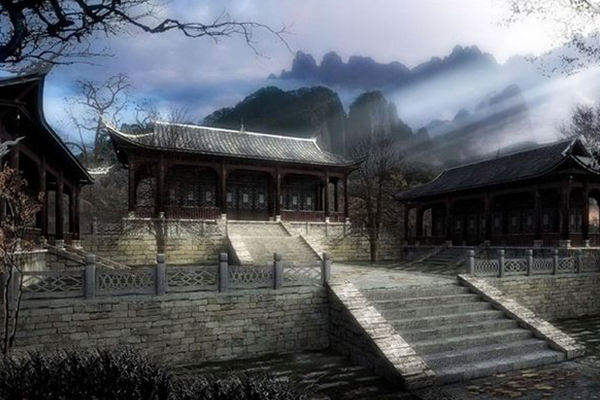 3d场景设计古代游戏场景写实制作