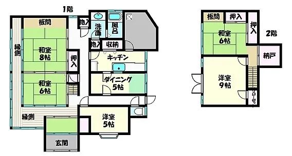 日本老式房屋结构图图片