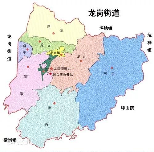 深圳龙岗区坪地镇地图图片