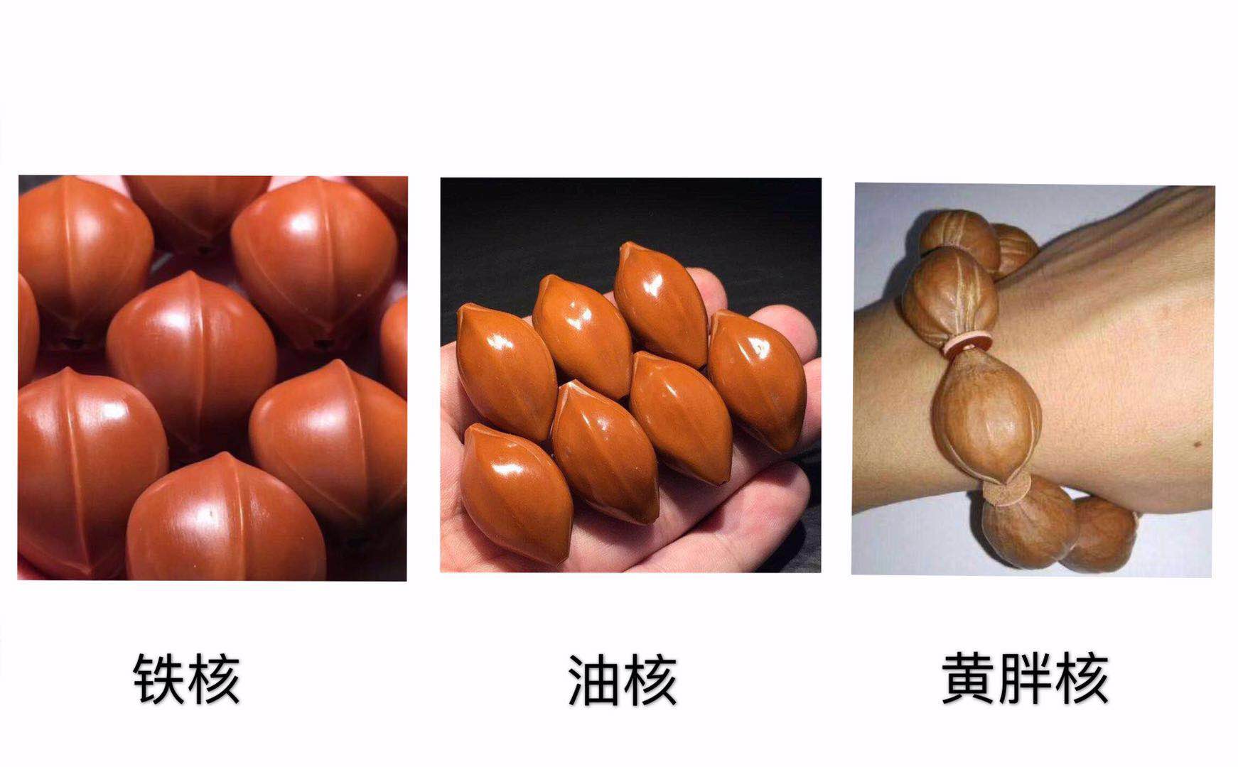 刚拿到手的橄榄核要先在手心里第一到两滴油,均匀的搓开涂抹在橄榄核