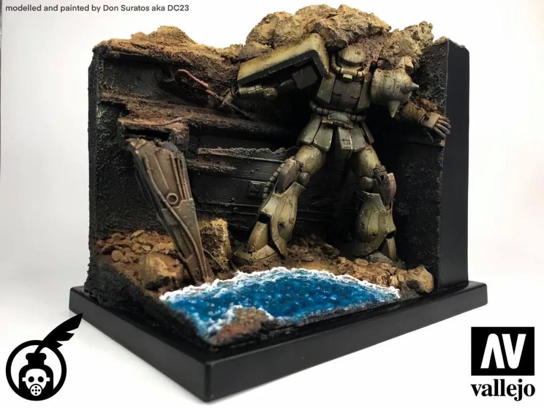 硬核rg扎古场景看大神的旧作重涂