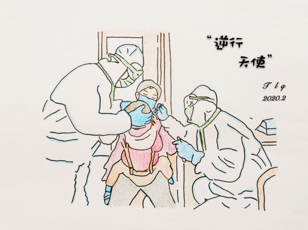 医生在为病人采集咽拭子标本穿好防护服,整装待发护士为患儿家属测量