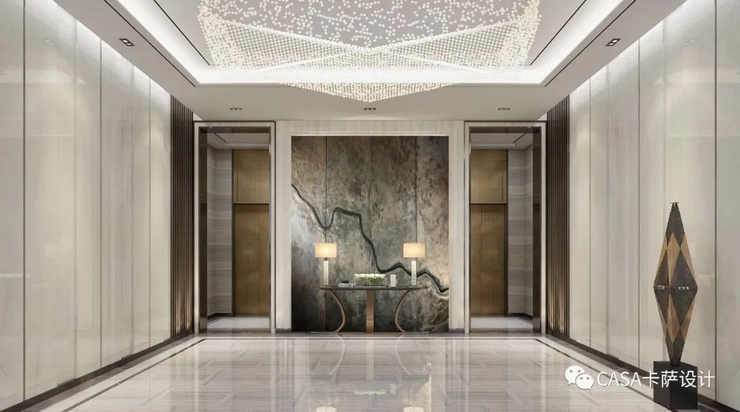 免费分享hwcd上海浦东环江项目两套样板间入户大堂丨设计方案效果图丨
