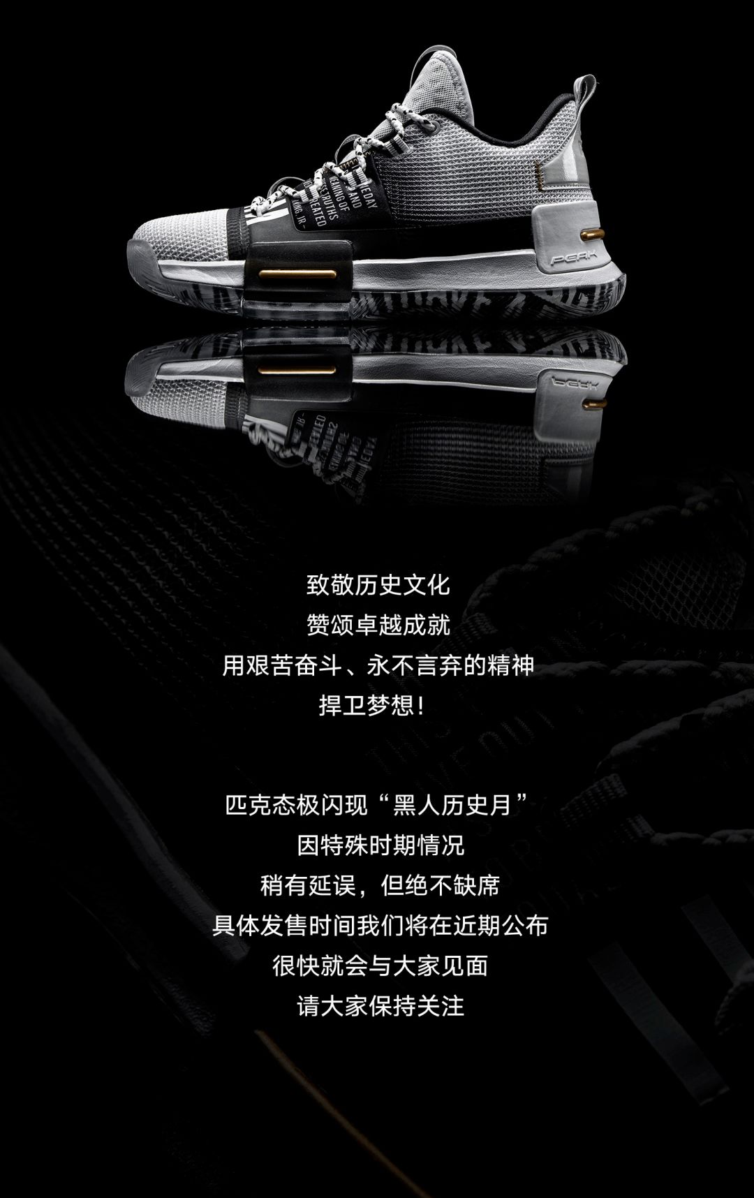i have a dream!匹克态极闪现"黑人历史月",捍卫你的梦想!