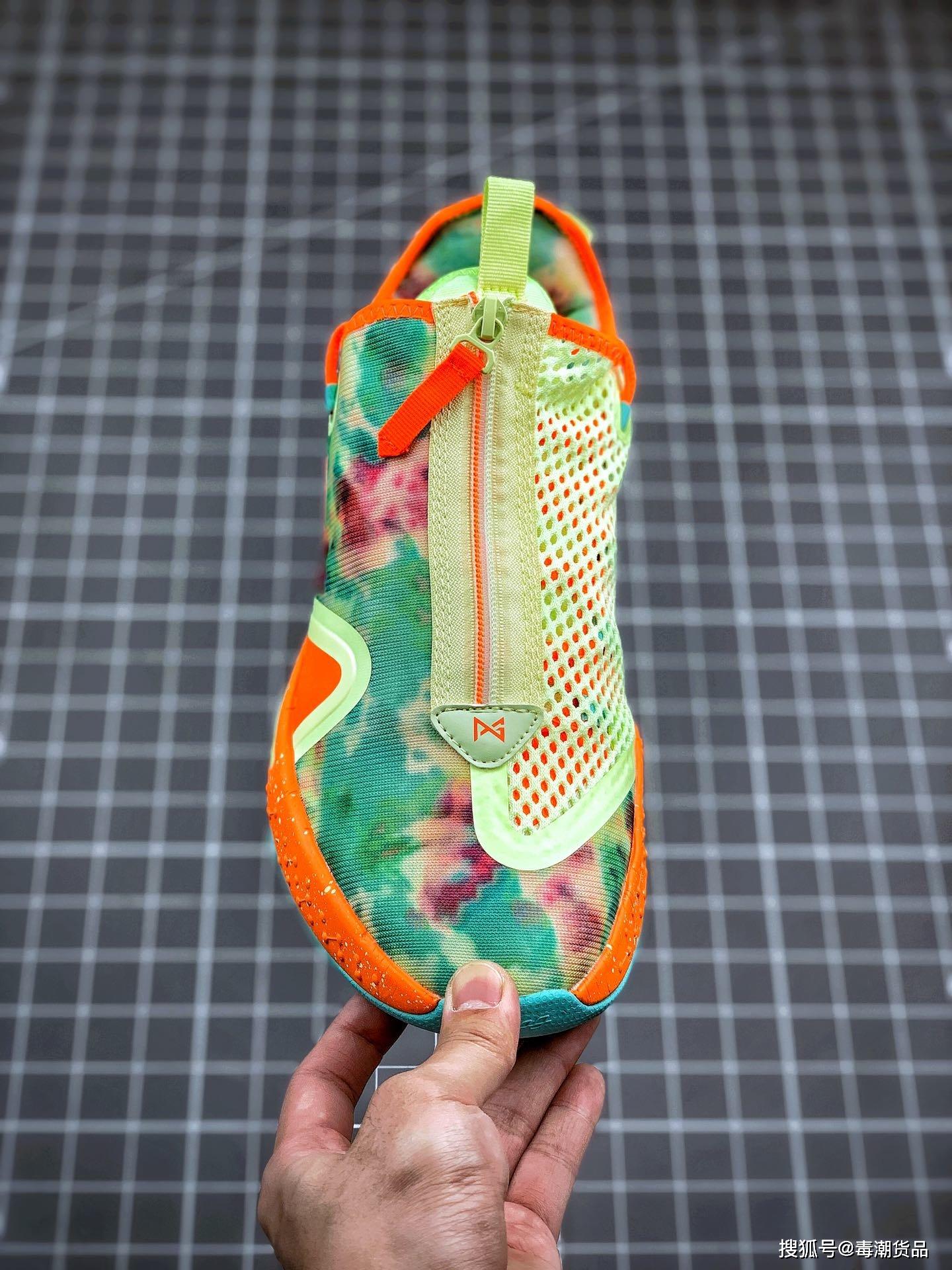 保罗乔治全明星新战靴pg4佳得乐联名水柠檬配色开箱测评