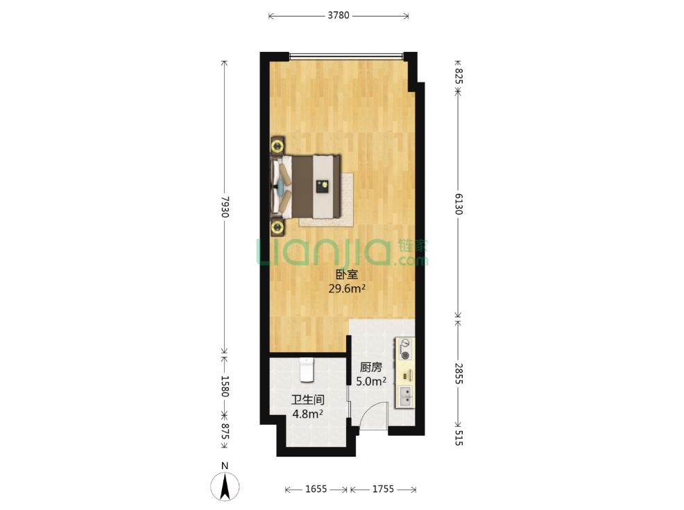 商住一体房的小公寓,既没有阳台,也不让在外建筑上做晾衣架