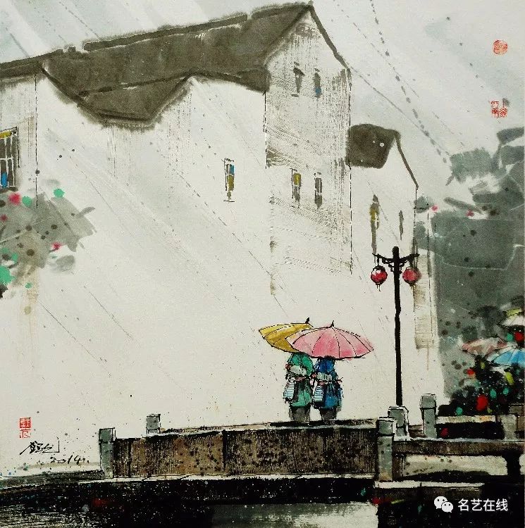 名家笔下的春雨江南春色撩人