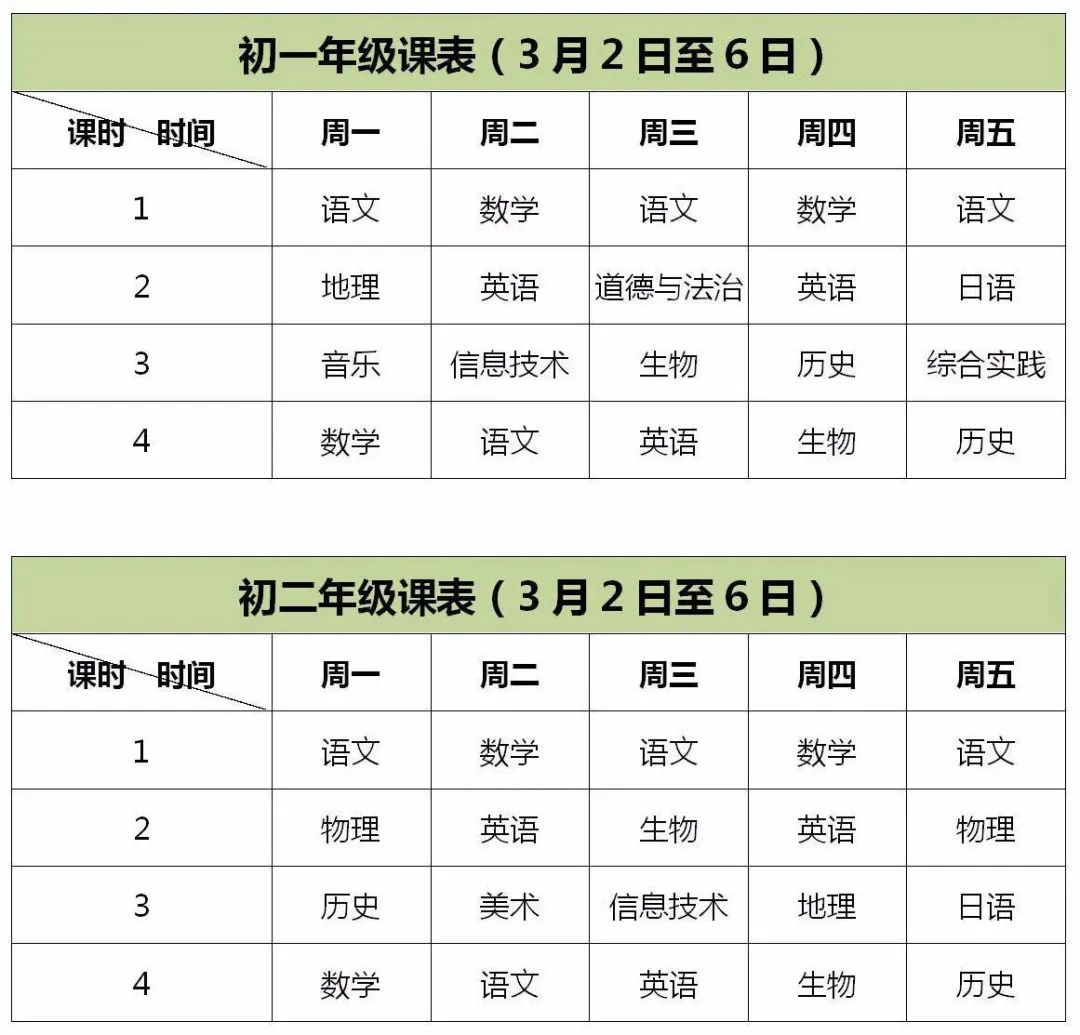 通過底部菜單欄【數字課堂】進入,點擊【課程表】,可以查詢每日課表