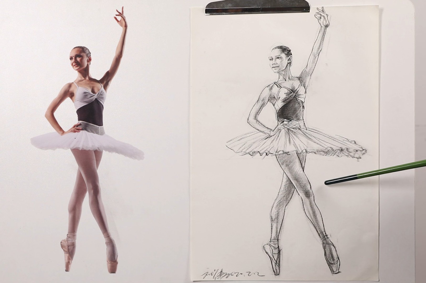 芭蕾舞者速写图片
