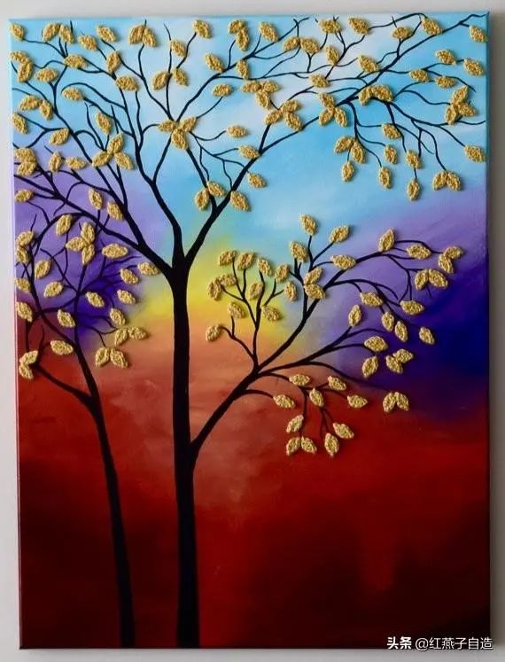 第686期钩针编织花卉画如同油画立体生动工艺与艺术的完美结合