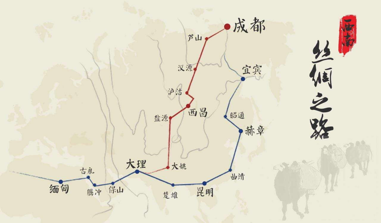 其后,丝绸之路,因为张骞的这一发现,有了围绕我们所说的"长城"的一个"