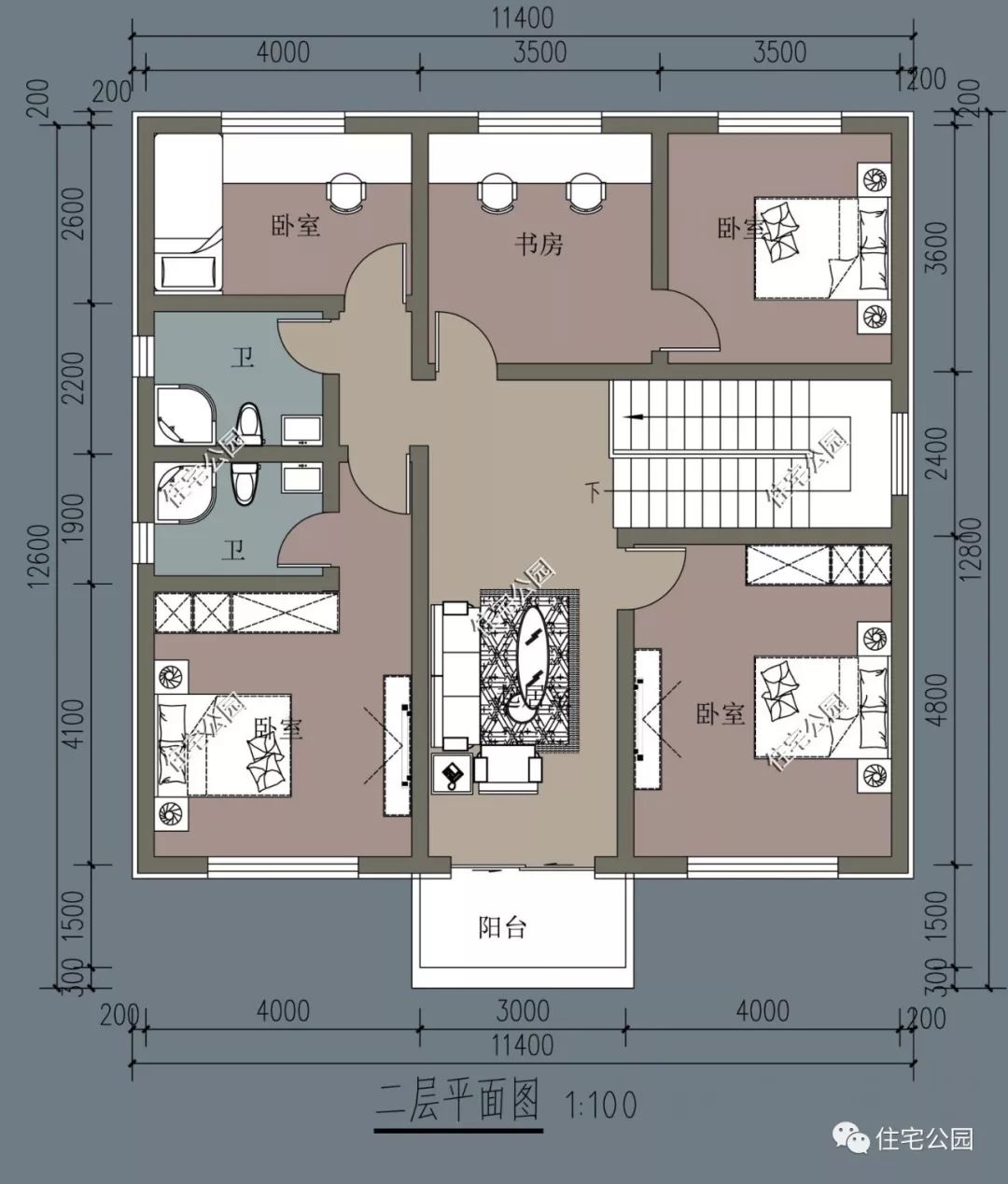 10套佔地150平的農村戶型圖30多萬的造價就能建一棟