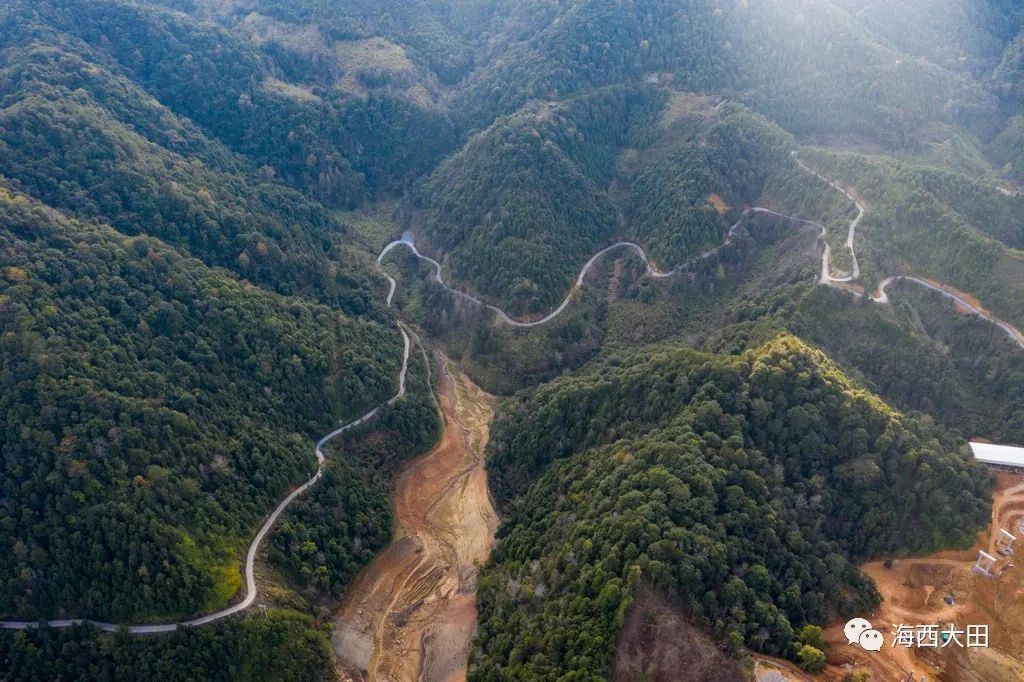 大田又多了一道美麗風景線國道縱五線穿越梅山香坪閩湖