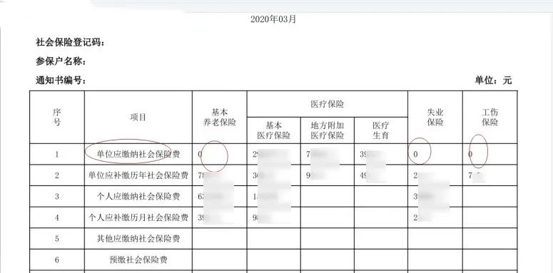 今日,本市细心的网友发现了3月的《社会保险费缴费通知书》有了显著的