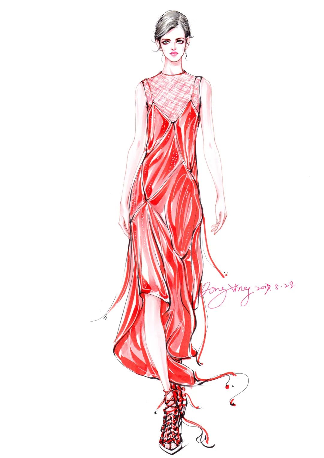 网课·左衽|《马克笔时装画技法·丁香班》在线课程,面向全球人民公开