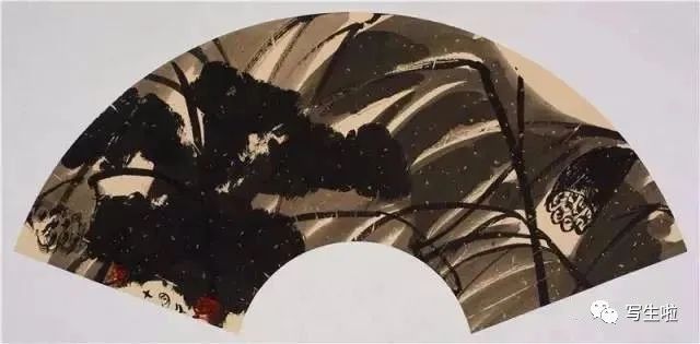 写生啦师法传统师法自然刘巨德扇面作品欣赏