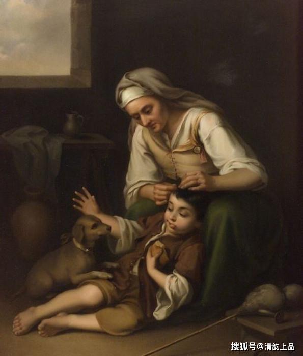 油画家笔下母与子油画作品欣赏