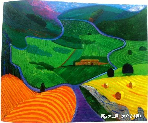 英国著名现代画家,设计师和摄影师 david hockney 代表绘画作品