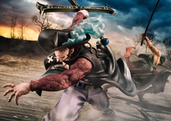 作势欲动海贼王pop高端手办新品鹰眼米霍克登场