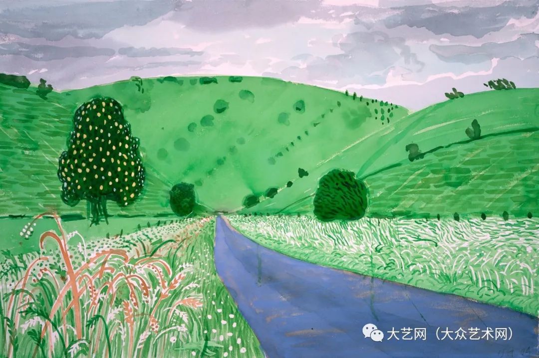 英國著名現代畫家,設計師和攝影師 david hockney 代表繪畫作品