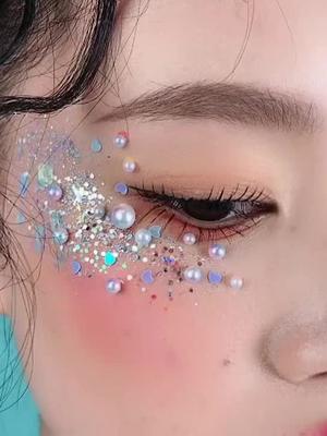 人鱼妆容人鱼姬蓝人鱼