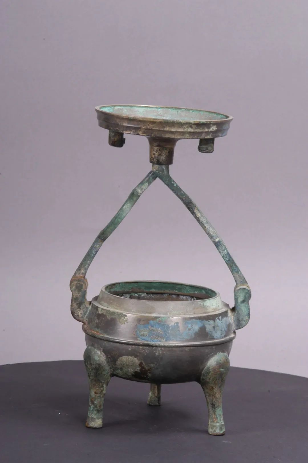 甘肃馆藏精品丨鼎形铜行灯