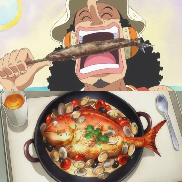 当海贼王成为美食番路飞大口吃肉弗兰奇上演肥宅三件套