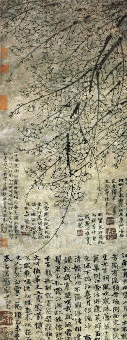 元代王冕笔下的梅花