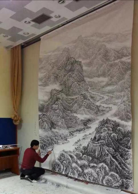 国画名家贺成才山水作品鉴赏