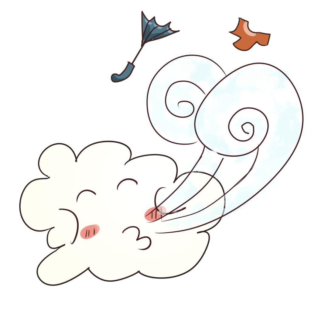 注意午后起风傍晚降雨