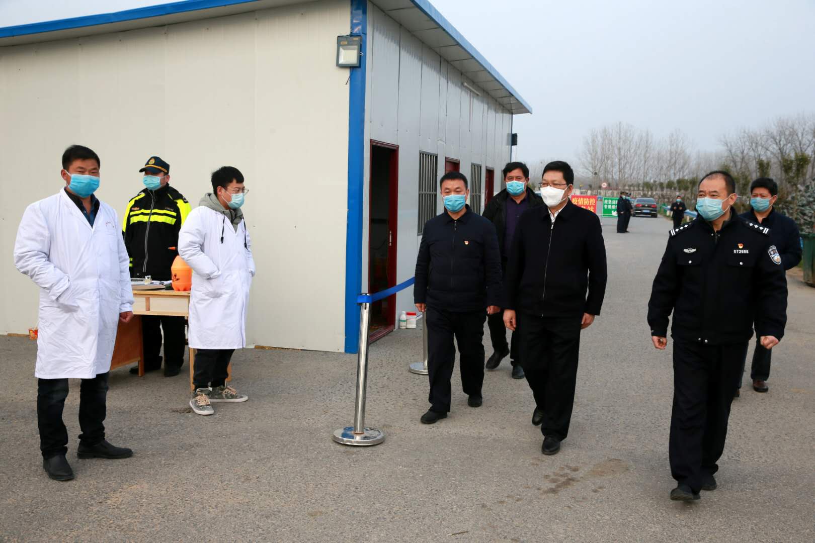 副市长市公安局局长郭渊到正阳县调研督导疫情防控和道路交通保障工作