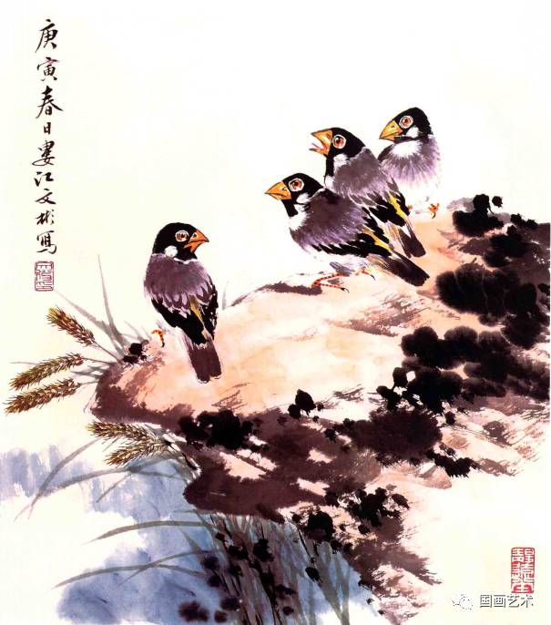 图文教程:十三种鸟的小写意画法