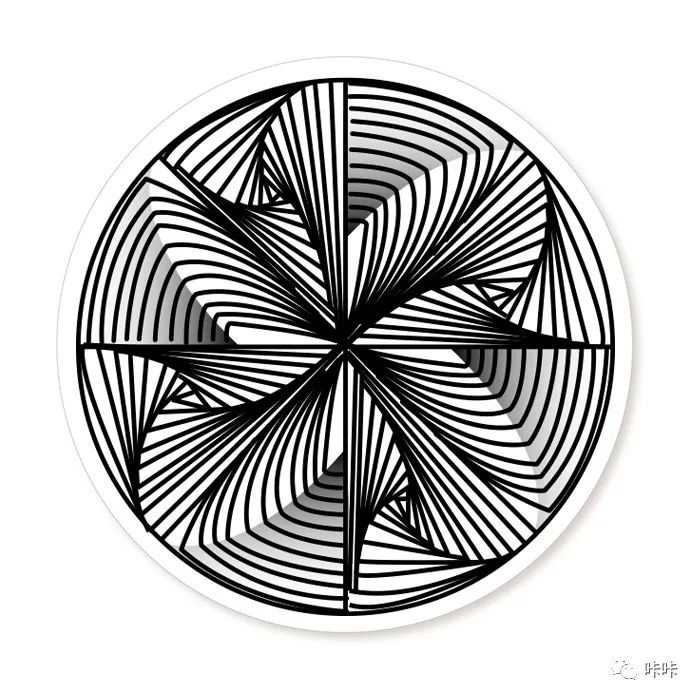 补充几种变化以上作品所用到的图谱详解禅绕图形—悖论2.